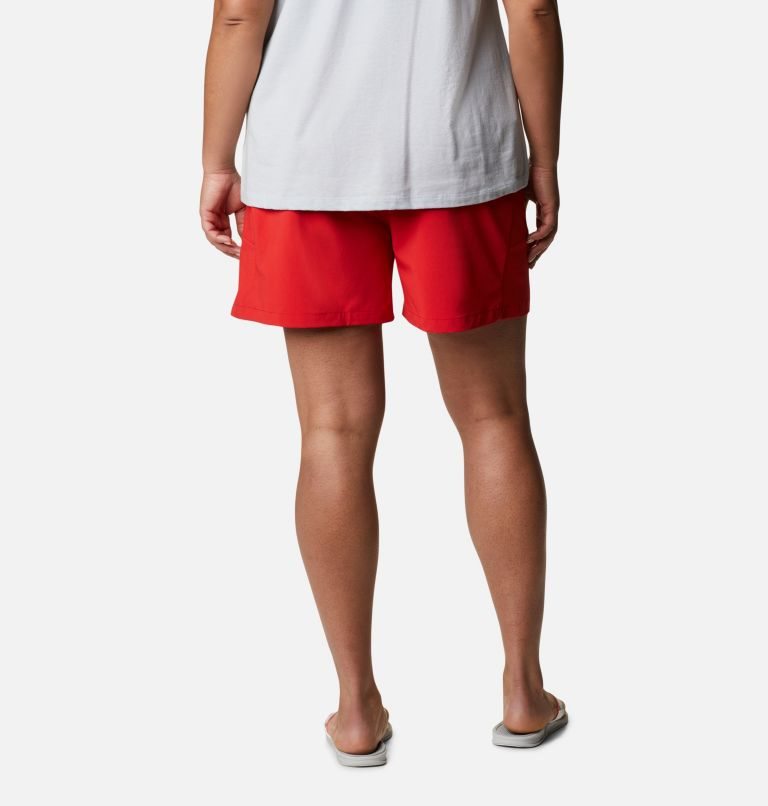 Women's Columbia PFG Tidal II Shorts Red | Plus Size CA-ZL481